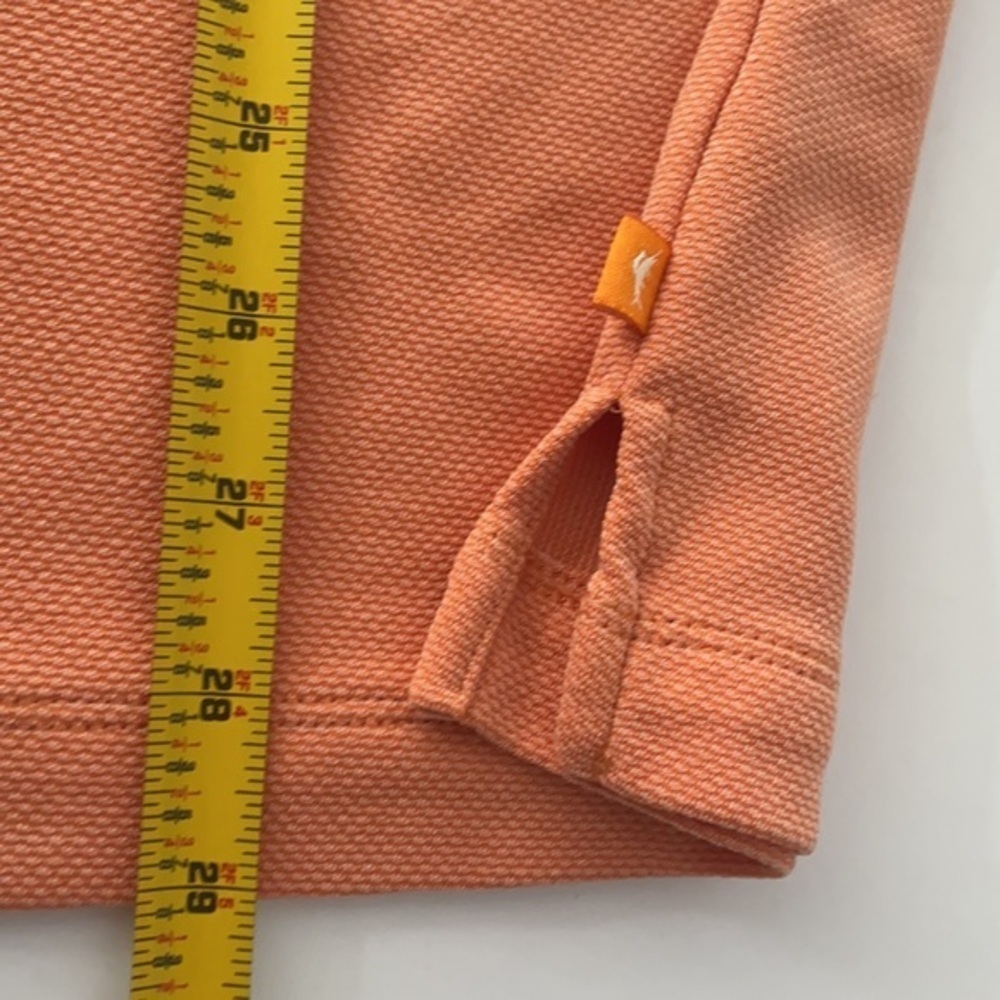 Tommy Bahama Men Orange Polo Shirt Large EUC - Picture 7 of 7